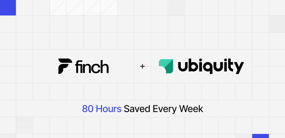 Finch + Ubiquity